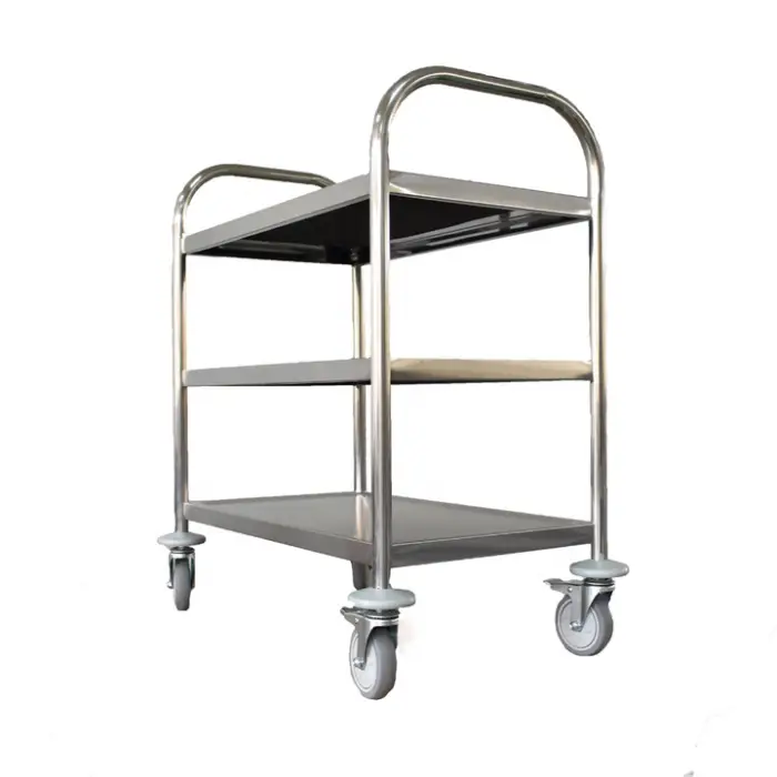 Catering Equipment 3 Tier Stainless Steel Food Service Carts &restaurant Service Trolley Hotel /Commercial Equipment
