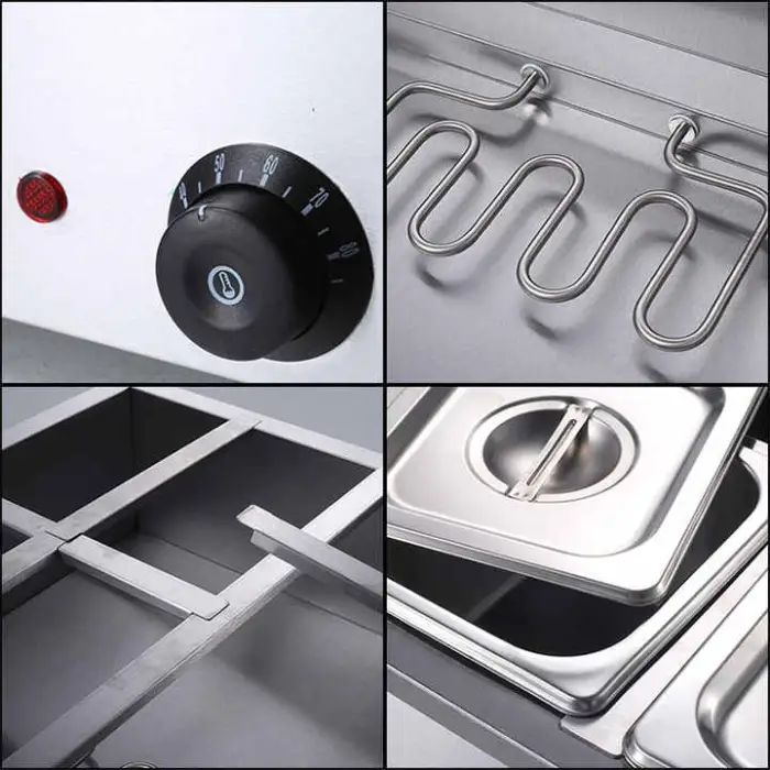 Restaurant Kitchen Electric Food Warmer Commercial Portable  Soup Warmer