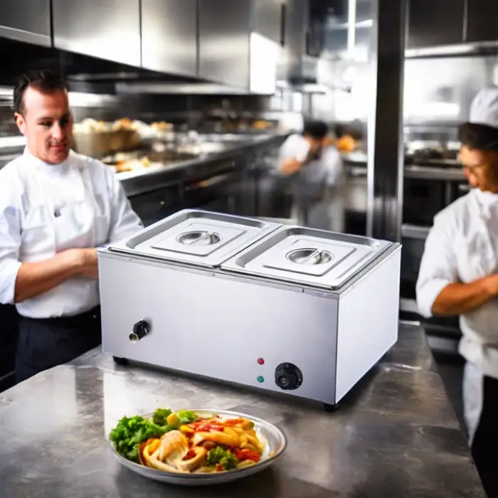Restaurant Kitchen Electric Food Warmer Commercial Portable  Soup Warmer