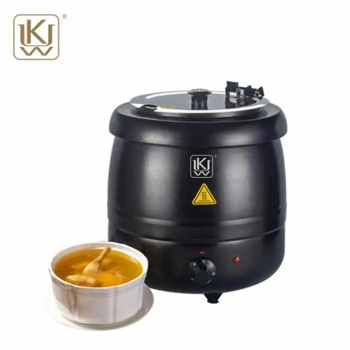 Stainless Electric Soup Kettle and Food Warmer Hotel Commercial Soup Warmer