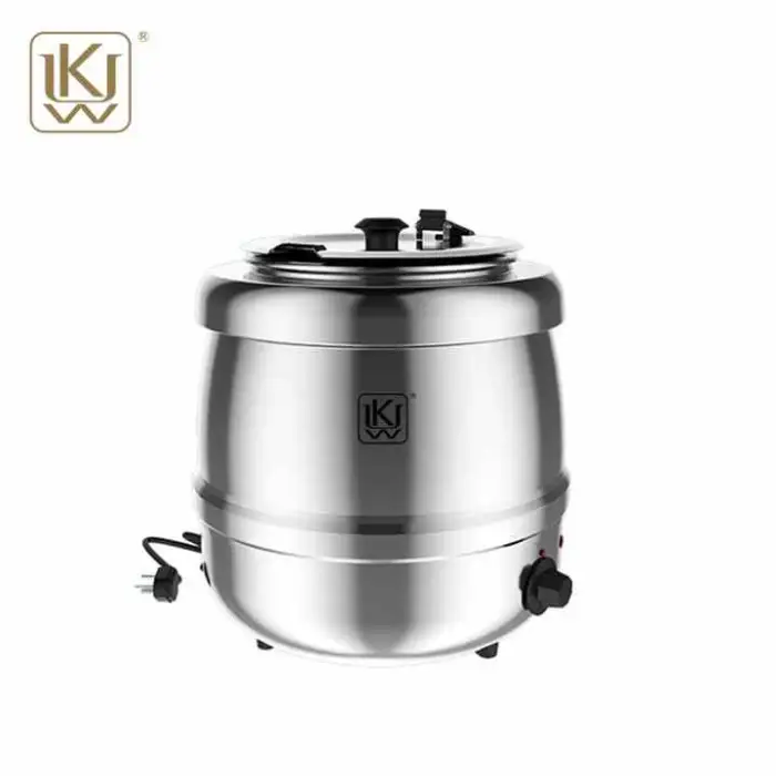 Stainless Electric Soup Kettle and Food Warmer Hotel Commercial Soup Warmer