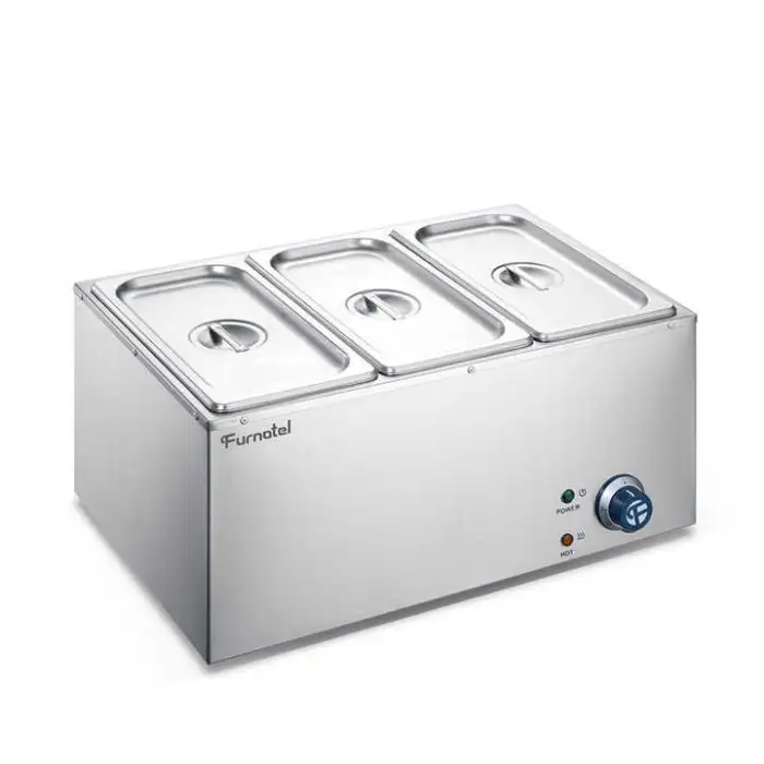 Electric Countertop Bain Marie Food Warmer Counter Bain-Marie for Restaurant