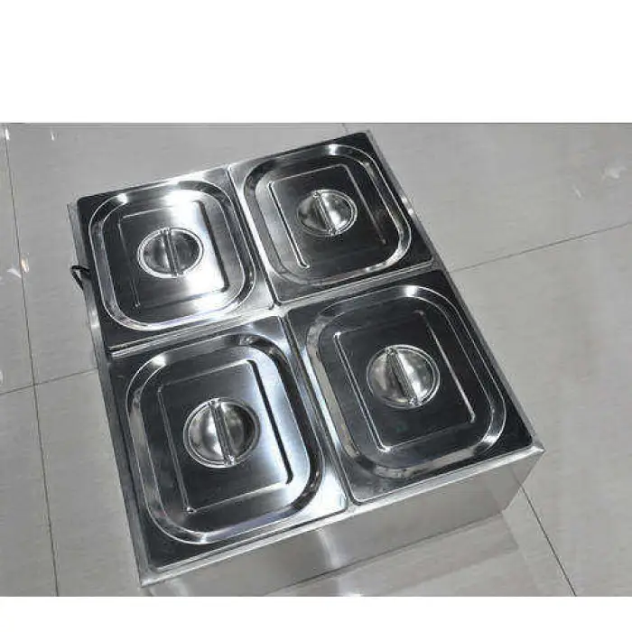 Electric Countertop Bain Marie Food Warmer Counter Bain-Marie for Restaurant