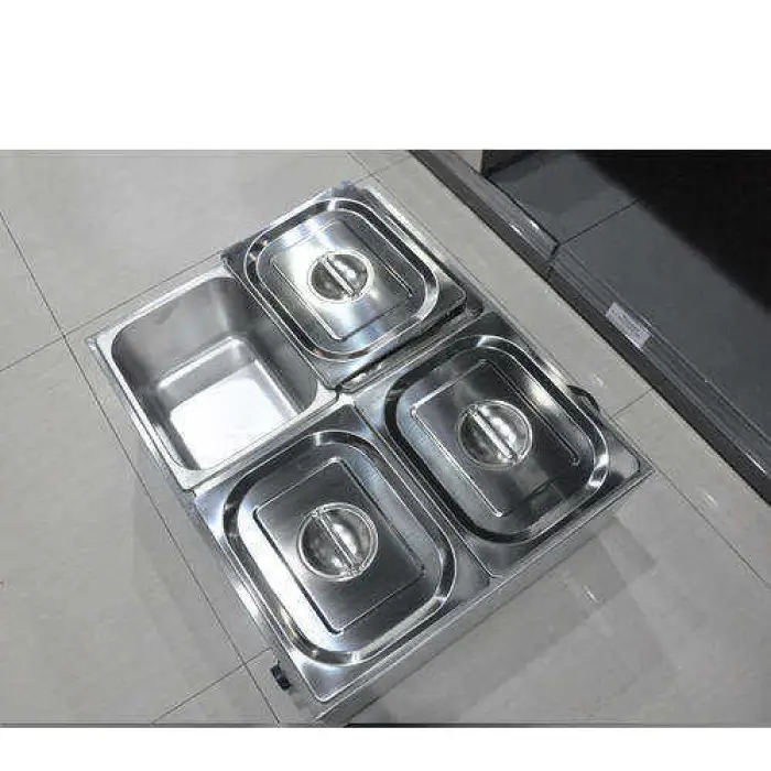 Electric Countertop Bain Marie Food Warmer Counter Bain-Marie for Restaurant