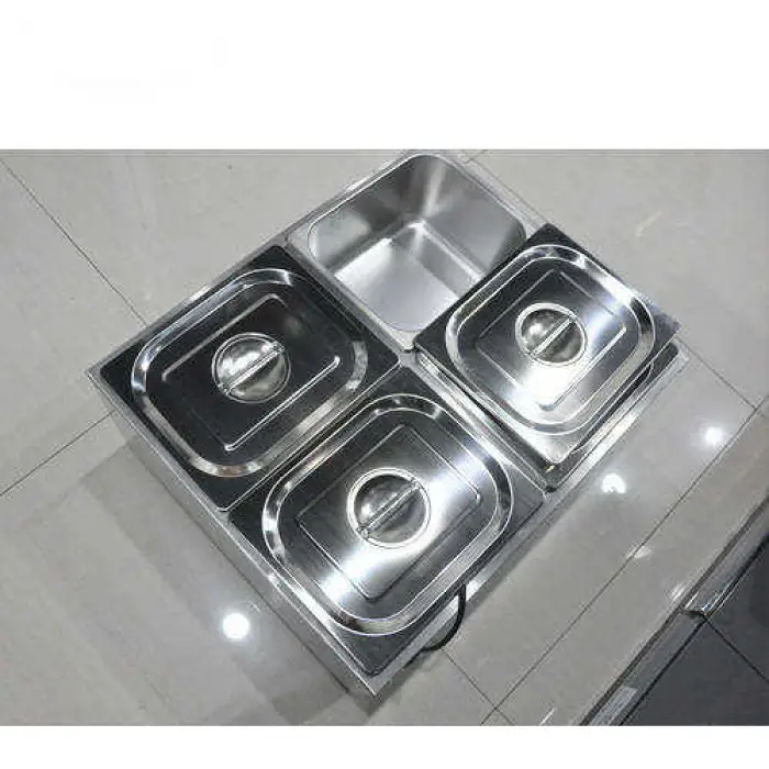 Electric Countertop Bain Marie Food Warmer Counter Bain-Marie for Restaurant
