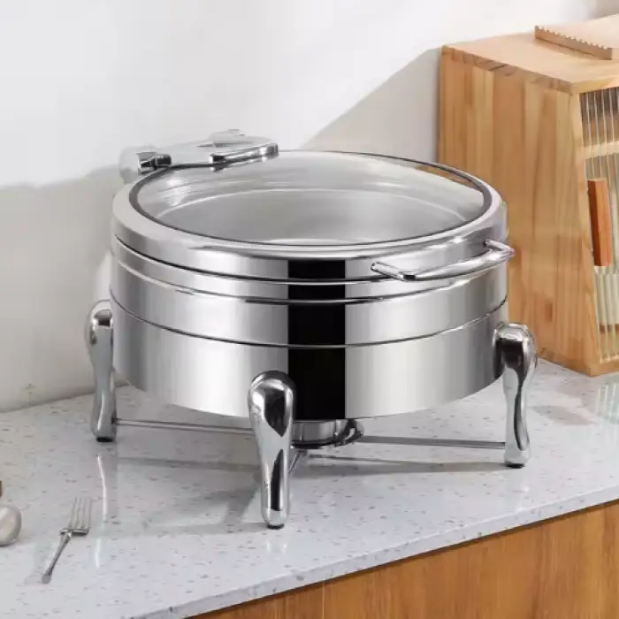 Wedding Buffet Hotel Catering Decoration Chafing Dish Equipment Set Stainless Steel Catering Stand Food Warmer for Food Display