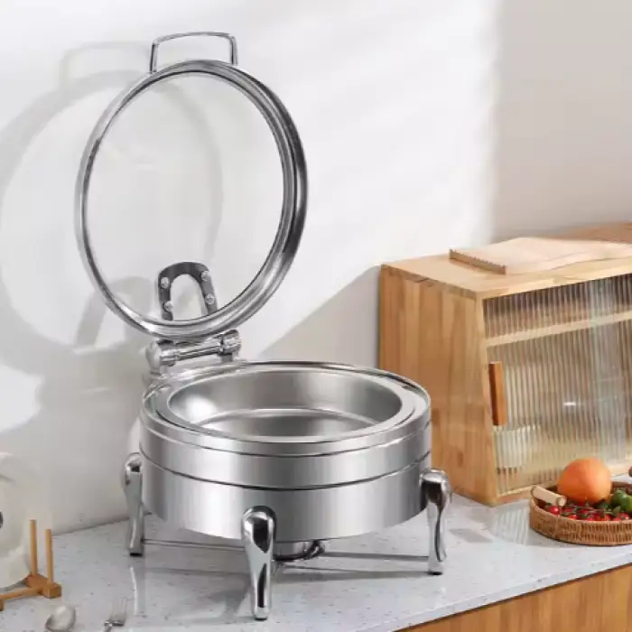 Wedding Buffet Hotel Catering Decoration Chafing Dish Equipment Set Stainless Steel Catering Stand Food Warmer for Food Display