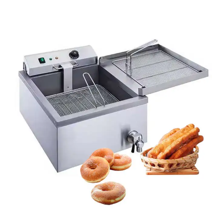 Commercial Electric Doughnut Maker Stainless Steel Mochi Donut and Cheese Donut Fryer