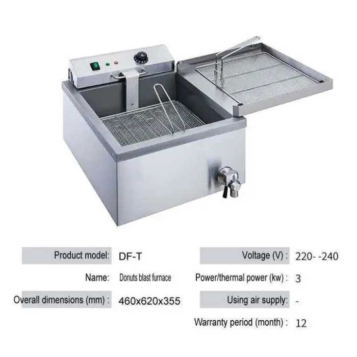 Commercial Electric Doughnut Maker Stainless Steel Mochi Donut and Cheese Donut Fryer