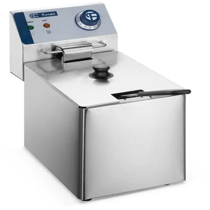 8L Electric 2-Tank Dual Potato Chips Chicken Fryer for Fast Food Shop