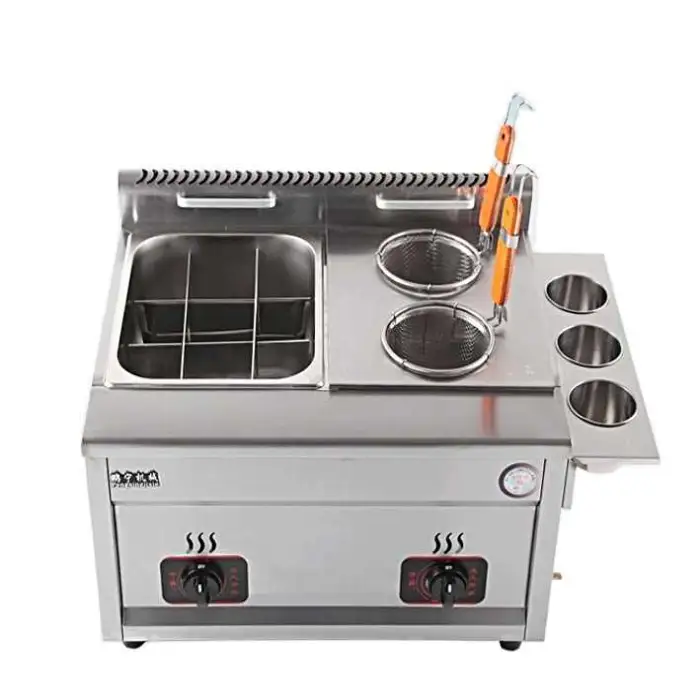 Heating Commercial Gas Fryer Multi Functional Kanto Cooking Pot Deep Fryer for Fried Chicken and French Fries Machine