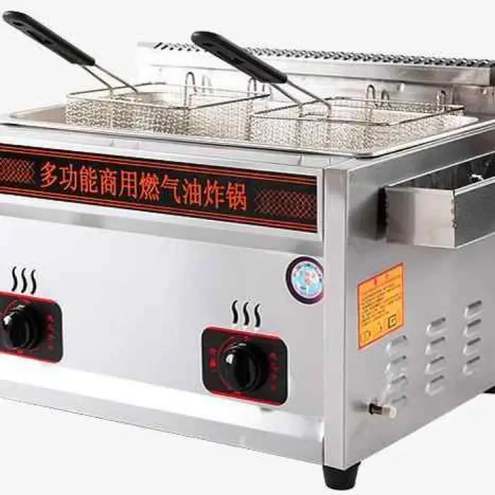 Heating Commercial Gas Fryer Multi Functional Kanto Cooking Pot Deep Fryer for Fried Chicken and French Fries Machine