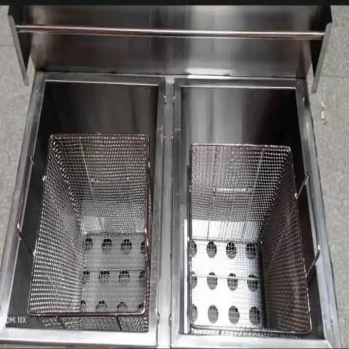 28L Commercial Automatic Electric Fryer Stainless Steel Vertical Fried Food Equipment, Chicken and French Fry Fryer