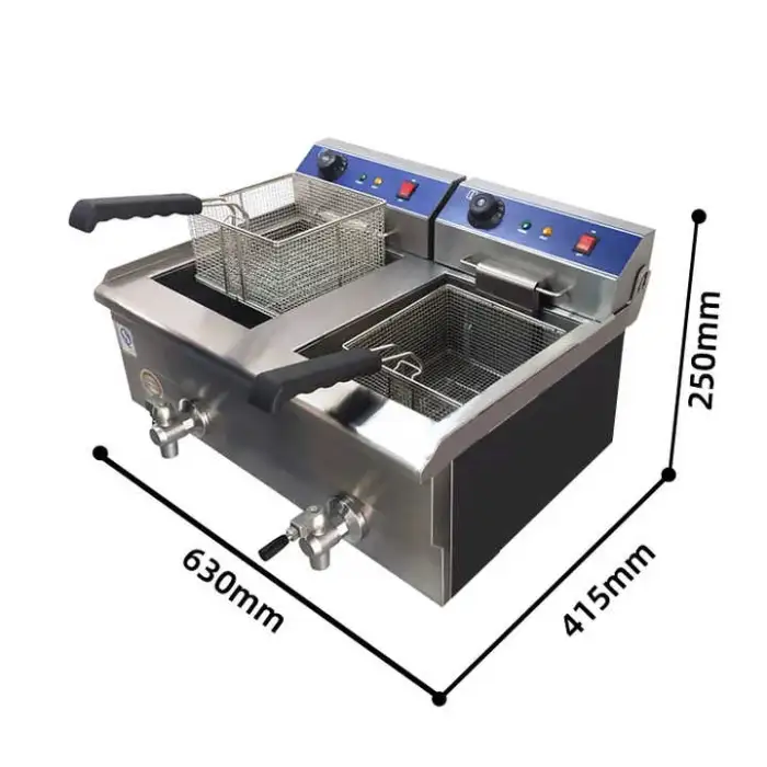 Commercial Chicken Pressure French Fries Electric Automatic Machine Deep Fryer Electric Deep Fryers Frying Machine Deep Fryer