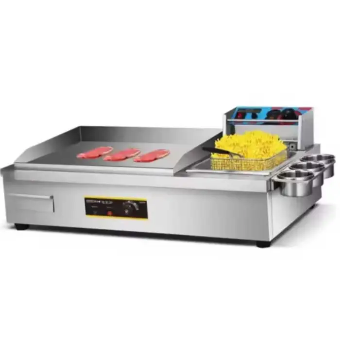 Commercial Electric Fryers 110V-220V Accurate Timing High Capacity Fryer Machine Multi Functional Grill with Fryer
