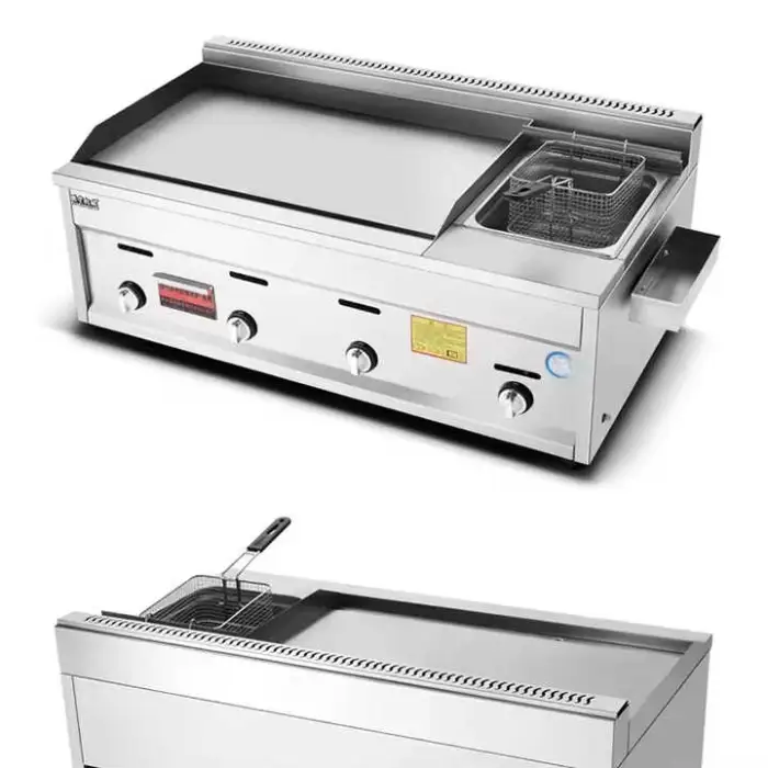 Commercial Electric Fryers 110V-220V Accurate Timing High Capacity Fryer Machine Multi Functional Grill with Fryer