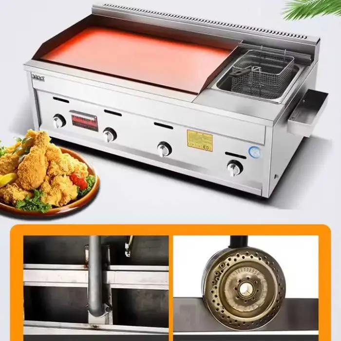 Commercial Electric Fryers 110V-220V Accurate Timing High Capacity Fryer Machine Multi Functional Grill with Fryer
