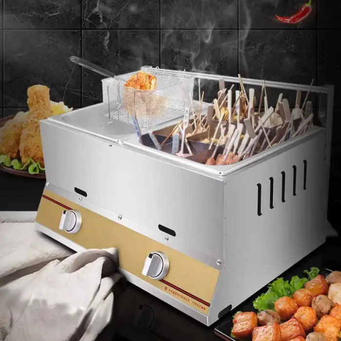 Cooking Pot Dual Purpose Deep Fryer & Frying Pan Stainless Steel Electric Efficient Regularly even Heating