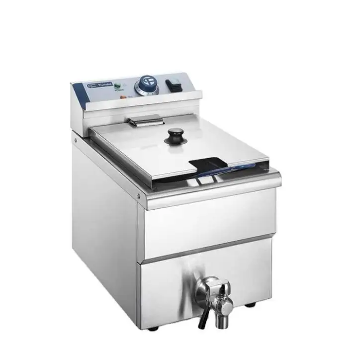 6L Counter Top Digital Type Comercial Electric 1-Tank 1-Basket Deep Fryers with Time Controller