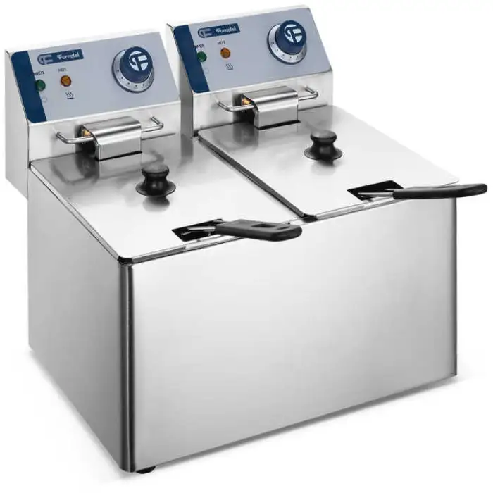 6L Counter Top Digital Type Comercial Electric 1-Tank 1-Basket Deep Fryers with Time Controller