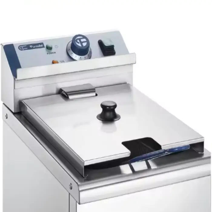 12L Large Capacity  Stainless Steel Table Top Electric Fryer with Drain Tap