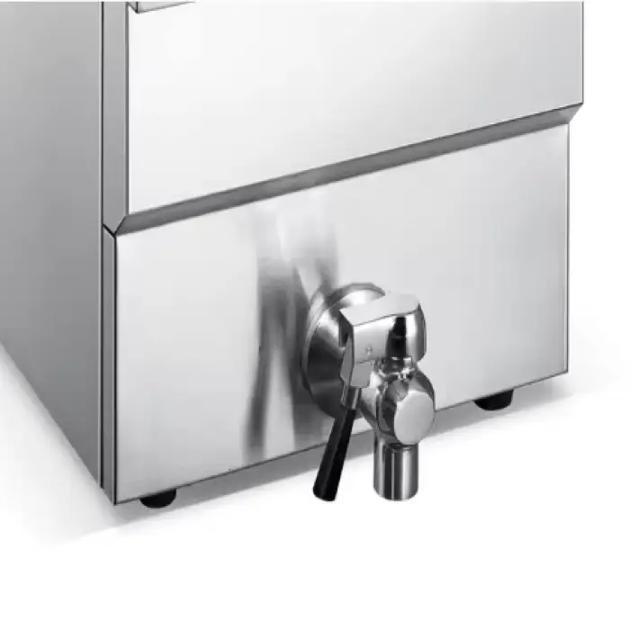 12L Large Capacity  Stainless Steel Table Top Electric Fryer with Drain Tap