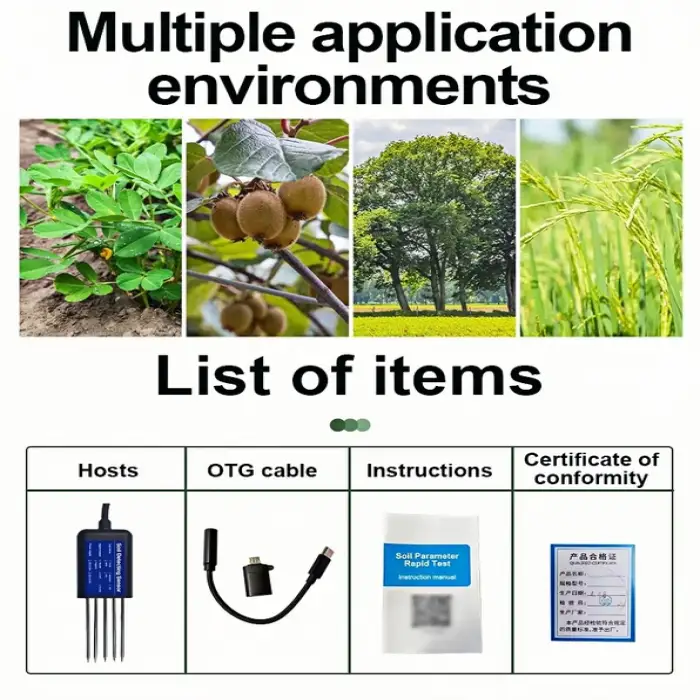 7 in 1 Soil Sensor NPK/pH/EC/Temperature/Moisture/Salinity RS485/4-20mA Output for IoT Integration