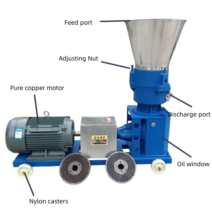 Automatic Electric Feed Pellet Machine Livestock Pet Food Fish Feed Small Animal Feed Processing