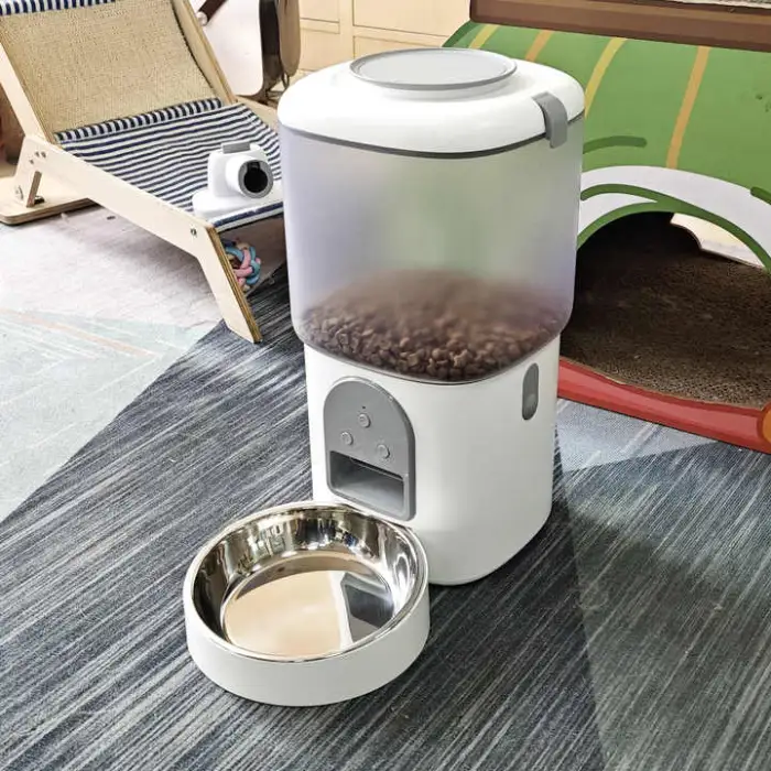 2 in 1 Smart Automatic Cat Dog Pet Feeder 4L Dry Food Treat Dispenser Electric Auto Pet Food Timed Feeders