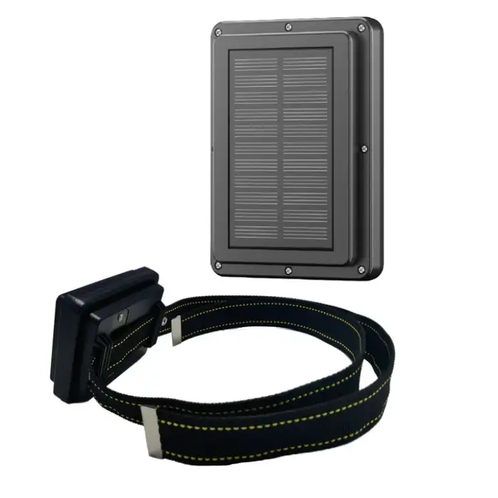 Solar Panel GPS Tracker for Cow Waterproof IP68 GPS Positioning Function Worldwide Version Cattle GPS Tracker for Livestocks