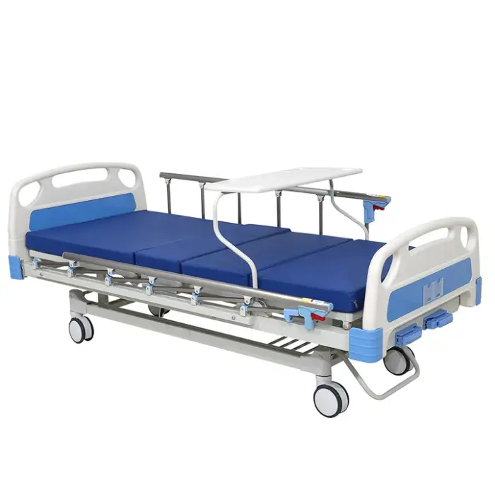 2-Crank Manual Nursing Bed Medical Hospital Bed Furniture Made of Steel ABS & Iron for Patients