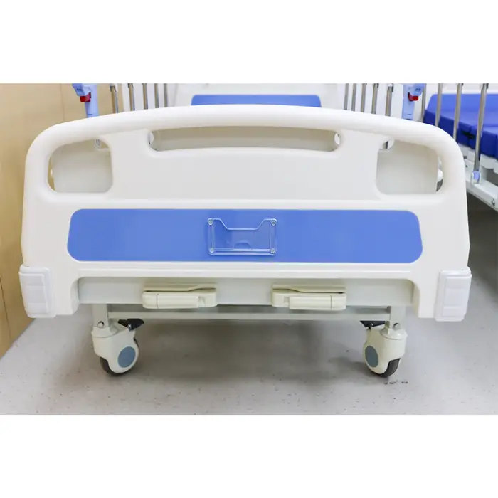 2-Crank Manual Nursing Bed Medical Hospital Bed Furniture Made of Steel ABS & Iron for Patients