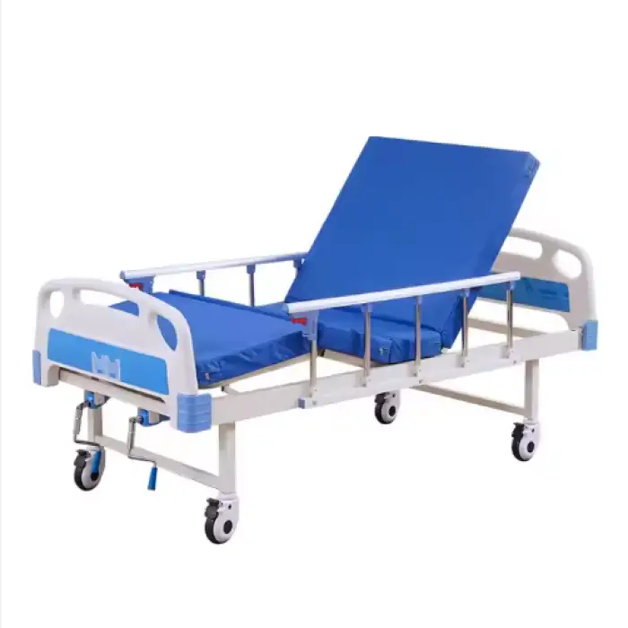 2 Crank ICU Medical Manual Hospital Bed for Patient