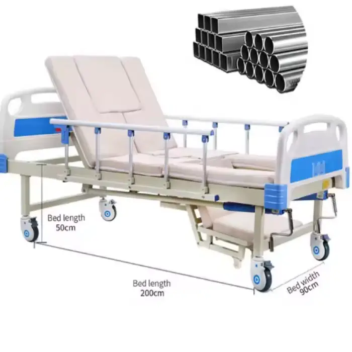 Adjustable 3 Function Manual Hospital Bed