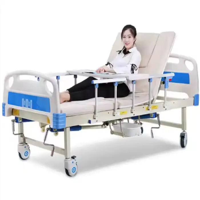 Adjustable 3 Function Manual Hospital Bed