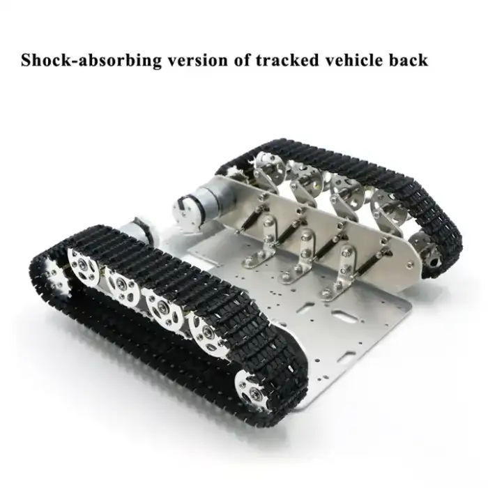 8KG Big Load Shock Absorb Tracked Robot Tank Car Chassis Smart Vehicle for Arduino with 12v Metal Encoder Motor