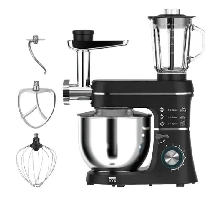 Heavy duty 1400W Food Stand Mixer Cake Dough Mixer With LED Power Indicator 7L