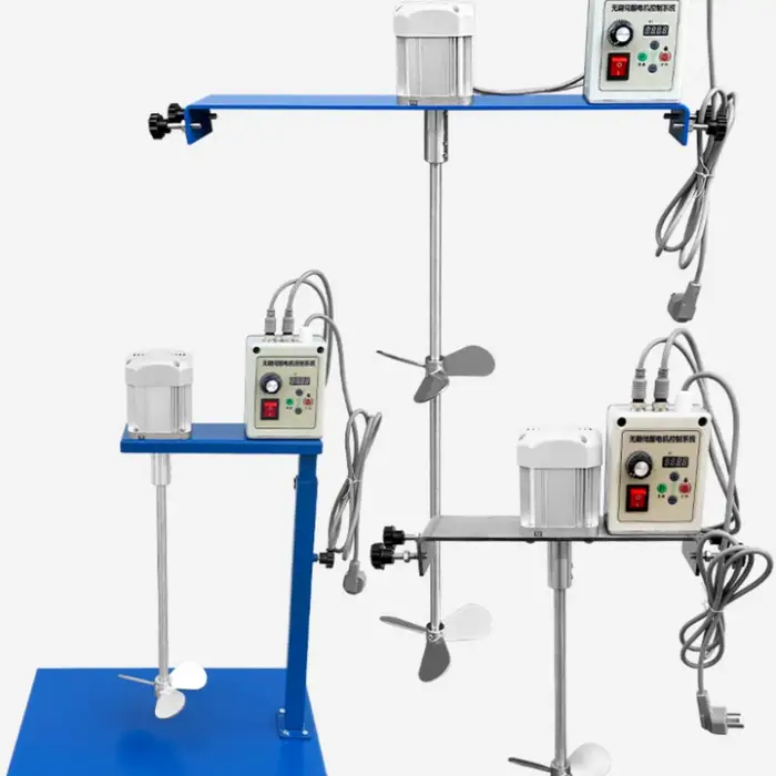 Electric Pneumatic Mixer Paint Glue Coating Chemical Mixer 200L Oil Barrel Ton Barrel Adjustable Speed Disperser Electric Mixer