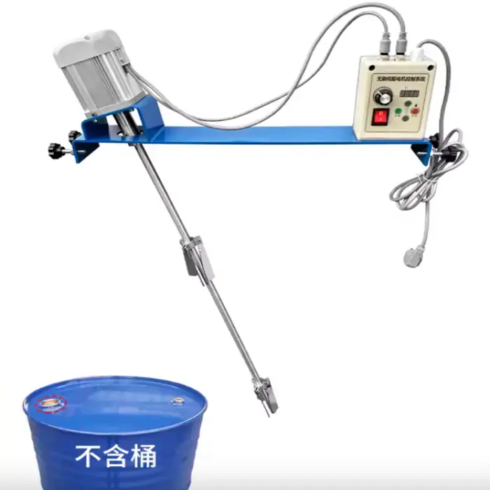 Electric Pneumatic Mixer Paint Glue Coating Chemical Mixer 200L Oil Barrel Ton Barrel Adjustable Speed Disperser Electric Mixer