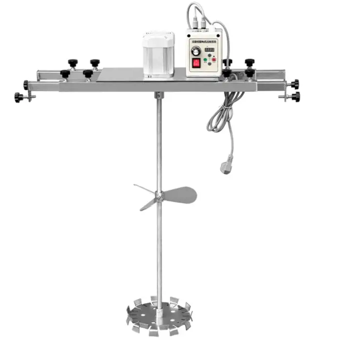 Electric Pneumatic Mixer Paint Glue Coating Chemical Mixer 200L Oil Barrel Ton Barrel Adjustable Speed Disperser Electric Mixer