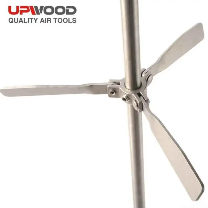 200L Industrial Paint Mixer 1/8HP High Speed IBC Tank Chemicals Pneumatic Mixer Ton Barrel Dispersing Agitator Mixer