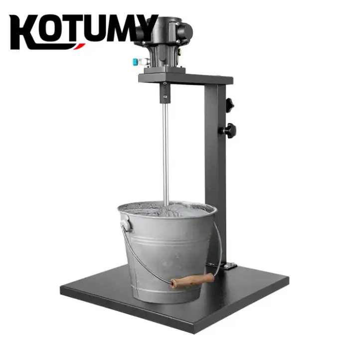 Automatic Industrial Paint Mixer Stainless Steel Pneumatic Agitator High Adjustable Height