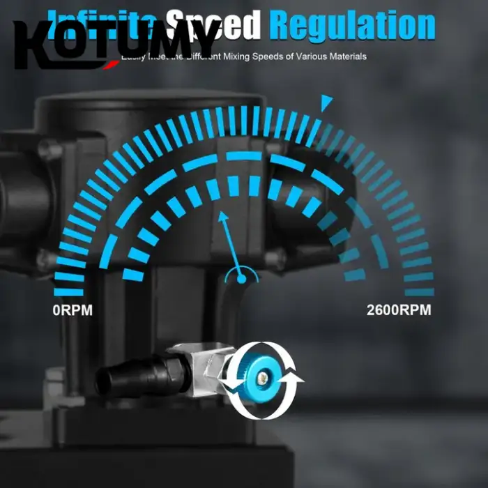 Automatic Industrial Paint Mixer Stainless Steel Pneumatic Agitator High Adjustable Height