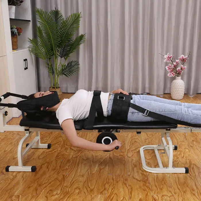 Medical Folding Cervical and Lumbar Spine Traction Bed Rehabilitation Equipment Home Cervical and Lumbar Traction Bed