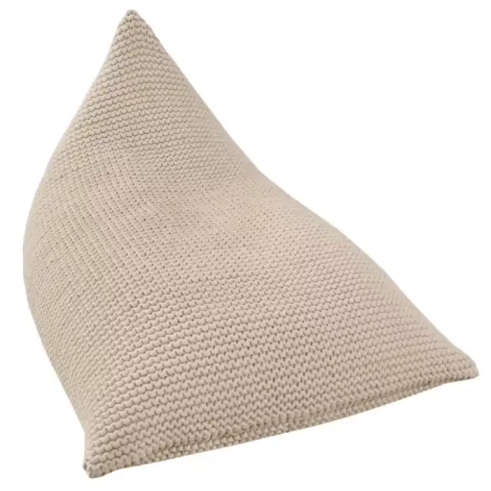 Casual Modern Minimalist Bean Bag Lazy Sofa Knitted Fabric Single Sofa Chair for Kids