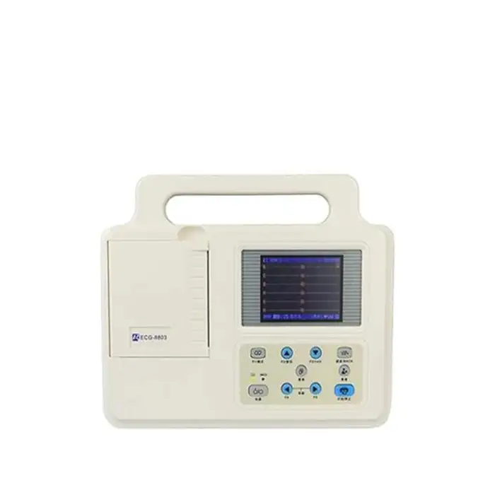 ECG Machine Portable Clinical Analytical Instruments 12 Lead 3 Channel Digital Electrocardiograph