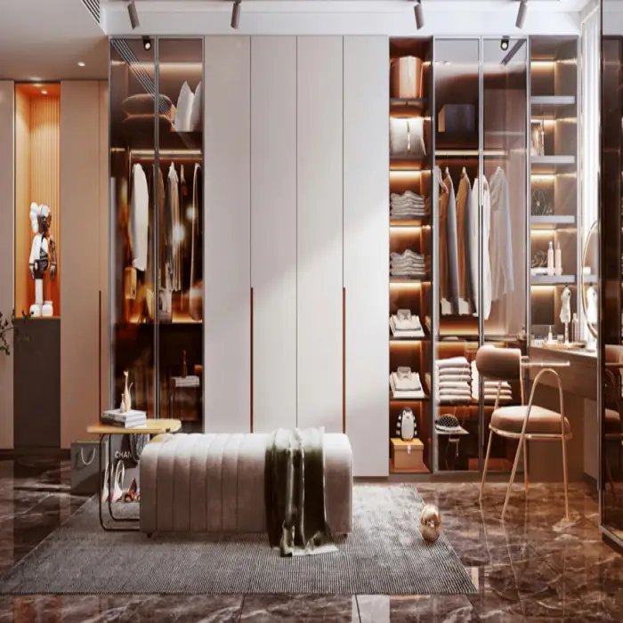 Trending Products Wardrobe Walk In Closet Cabinet Customizable Design Bedroom Furniture Clothes Wardrobe