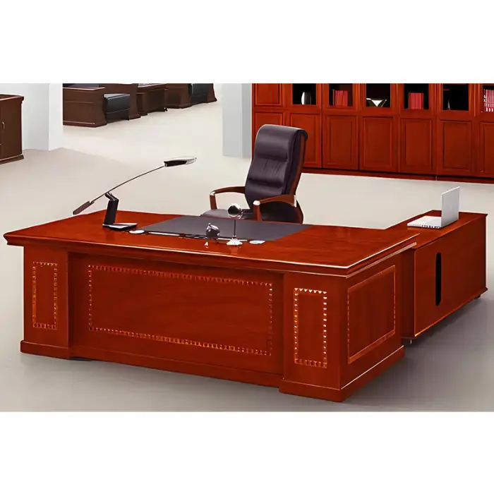 Office Workstation Modern Work Ceo Executive Furniture Computer Luxury Desks for Room Table and Chair Set Design