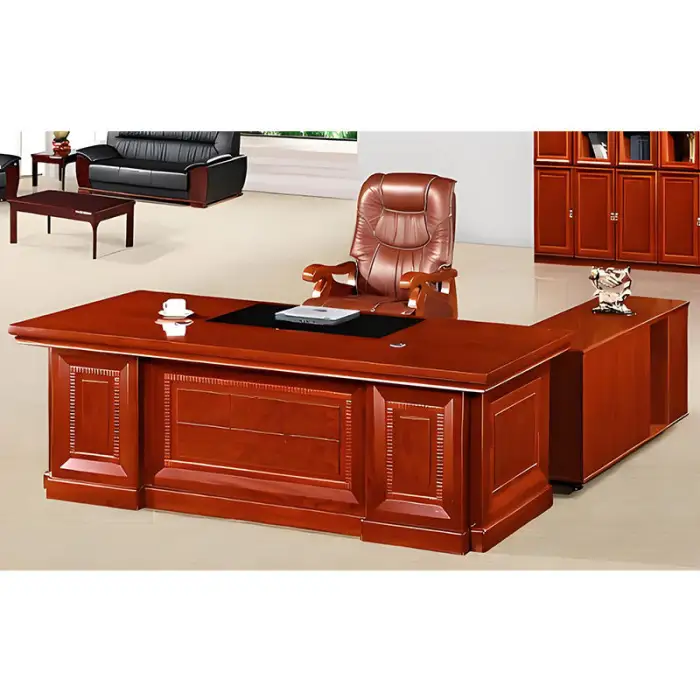 Office Workstation Modern Work Ceo Executive Furniture Computer Luxury Desks for Room Table and Chair Set Design