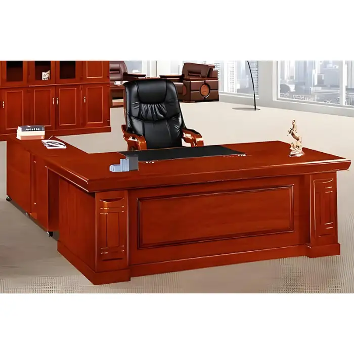 Office Workstation Modern Work Ceo Executive Furniture Computer Luxury Desks for Room Table and Chair Set Design